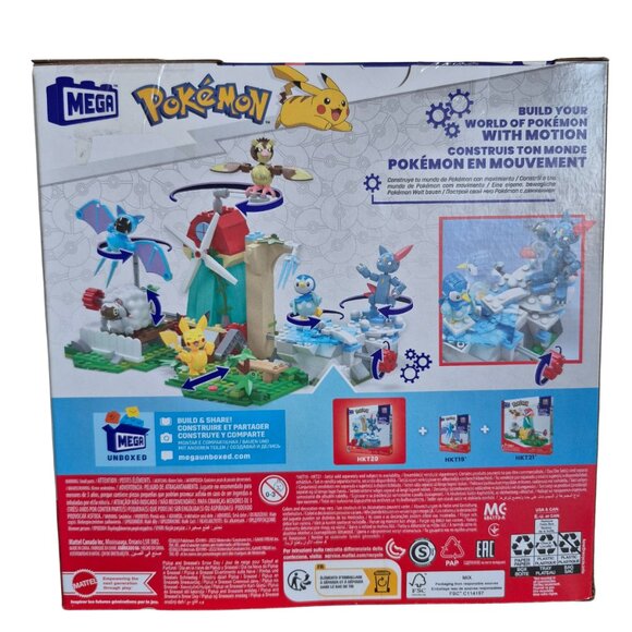 Mega Pokémon Piplup & Sneasel Snow Day Building Set – 183 Pieces | New - Picture 2 of 5